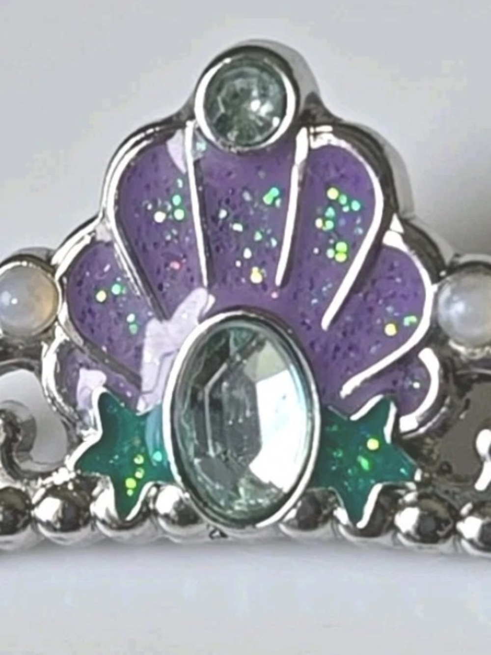 Disney Princess Ariel Crown Tiara The Little Mermaid Jewel Glitter Pin 2020 - Picture 3 of 3